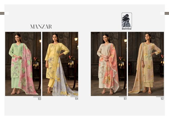 Sahiba manzar dress material wholesale dealer in chickpet bangalore